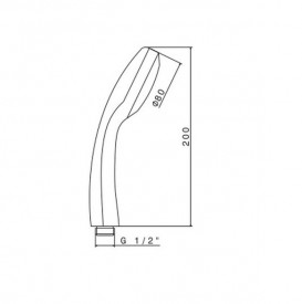 Душевая лейка Vema Vema черный матовый V13180F0202