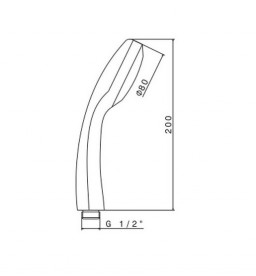 Душова лійка Vema Vema 1-режимна хром V13180B0010