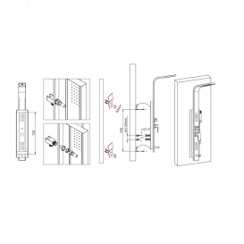 Душевая панель Primera Intera настенная хром 4350119