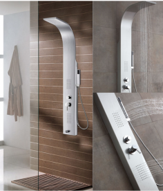 Душова панель Primera Intera настінна шліфований нікель 4850019