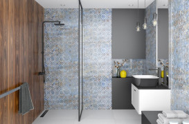 Душевая перегородка Besco Icon Walk in 100х200 см профиль черный матовый/прозрачное стекло IC-100-200C