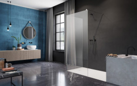 Душевая перегородка фронтальная часть Radaway Modo New IV 90 см хром/прозрачное стекло 389594-01-01