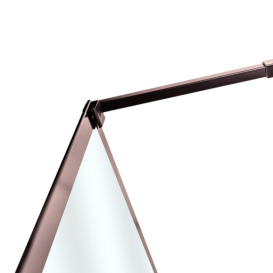 Душевая перегородка Insana Alba 120x195 см профиль черный/стекло с узором А0051351