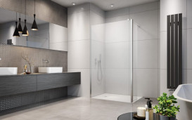 Душова перегородка Radaway Eos Walk-in 90х197 см ліва хром/прозоре скло 13799501-01L