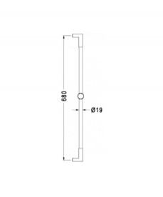 Душевая штанга Eurorama Wellness хром с держателем для душа R50405C
