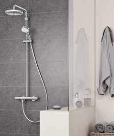 Душевая система Grohe Tempesta Cosmopolitan System 210 с термостатом хром 27922001