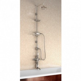 Душевая система Burlington с термостатическим смесителем верхним и ручным душем хром H112-CL CHR