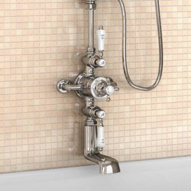 Душевая система Burlington с термостатическим смесителем верхним и ручным душем хром H112-CL CHR
