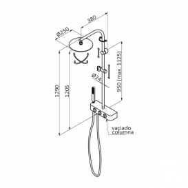 Душова система GRB Despertar Balnea термостатична хром / білий 85460850XL