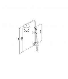 Душевая система GRB EcoProject хром 10465100XL