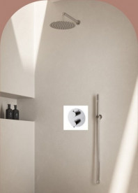 Душевая система GRB Time с термостатом верхним и ручным душем хром 07047010