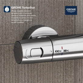 Душевая система Grohe Euphoria 310 CoolTouch с термостатом матовый никель 26726EN0