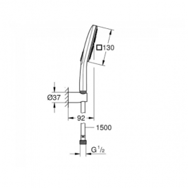 Душевая система Grohe Euphoria Cube хром UA26405SC3