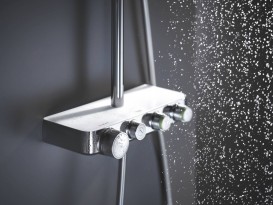 Душевая система Grohe Euphoria SmartControl 310 DUO Cube с термостатом белая луна 26508LS0