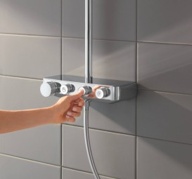 Душова система Grohe Euphoria SmartControl 310 DUO Cube з термостатом хром 26508000
