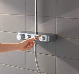 Душова система Grohe Euphoria SmartControl 310 DUO Cube з термостатом хром 26508000