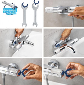 Душевая система Grohe Quickfix Vitalio Start 250 с термостатом хром 26988001