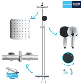 Душевая система Grohe Quickfix Vitalio Comfort 250 с термостатом хром 26984001