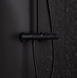 Душевая система Grohe Vitalio Start 250 с термостатом черный матовый 266772430