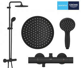 Душева система Grohe Vitalio Start 250 із термостатом чорний матовий 266772430