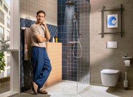 Душевая система Hansgrohe Activera S 240 1jet EcoSmart+ с термостатом Ecostat Fine Varia хром 28083000