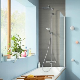 Душевая система Hansgrohe Croma E Showerpipe 280 1jet с верхним и ручным душем хром 27687000