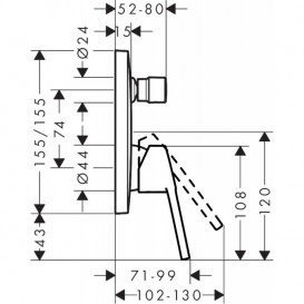 Душова система Hansgrohe Logis Loop з набором змішувачів хром 01122019