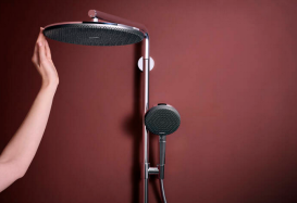 Душевая система Hansgrohe Raindance Alive S Puro Showerpipe 300 1jet EcoSmart+ с термостатом хром 24594000