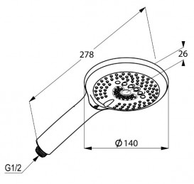 Душова система Kludi Freshline Dual Shower System з термостатом 6709205-00