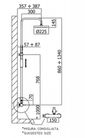 Душевая система Paffoni хром ZCOL 601 CR