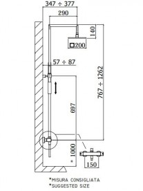 Душевая система Paffoni хром ZCOL 655 CR