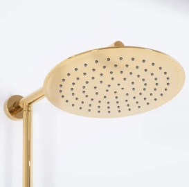 Душевая система Rea Aldi со смесителем золото REA-P8802
