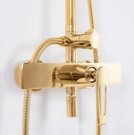 Душевая система Rea Aldi со смесителем золото REA-P8802