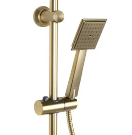 Душевая система Rea Bravo со смесителем матовое золото REA-P4121