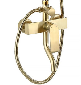 Душова система Rea Hass із змішувачем матове золото REA-B9972