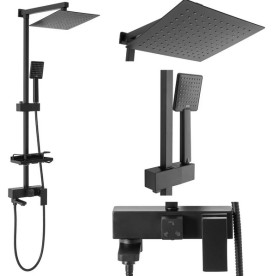 Душевая система Rea Jack со смесителем черный REA-P7009