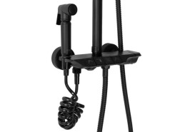 Душевая система Rea Max со смесителем черный REA-P6615