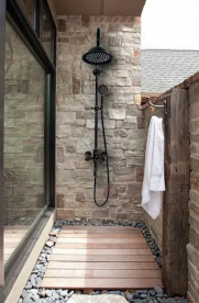 Душевая система Rea Retro со смесителем черный REA-P2366