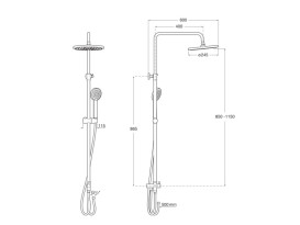 Душевая система Roca Connect с переключателем хром A5B9M61C00