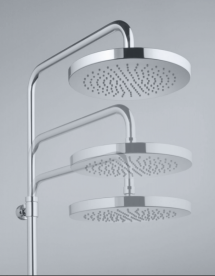 Душевая система с однорычажным смесителем для ванны и душа KLUDI LOGO DUAL латунь/пластик хром 6808305-00