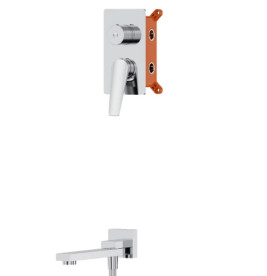 Душевая система скрытого монтажа Аквародос Valencia с верхним душем хром АР000110506