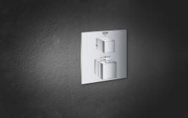 Душова система прихованого монтажу Grohe Grohtherm з Rainshower Mono 310 Cube хром UA26405SC0