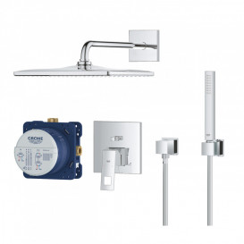 Душевая система скрытого монтажа Grohe Eurocube с верхним душем Rainshower Mono 310 Cube хром 25238000