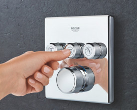 Душева система прихованого монтажу Grohe QuickFix Grohtherm SmartControl з Vitalio Comfort 250 Cube хром UA202801C3