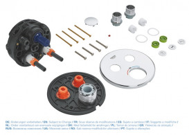 Душева система прихованого монтажу Grohe QuickFix Grohtherm SmartControl з Vitalio Start 250 хром UA202801R2