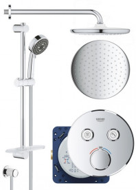 Душева система прихованого монтажу Grohe QuickFix Grohtherm SmartControl з Vitalio Start 250 хром UA202801R2