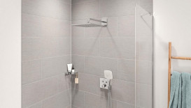 Душева система прихованого монтажу Grohe QuickFix Precision SmartControl з Rain Mono 310 Cube хром 34876000