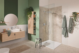 Душева система прихованого монтажу Grohe QuickFix Precision Cube з Vitalio Rain Mono 310 Cube хром 34879000