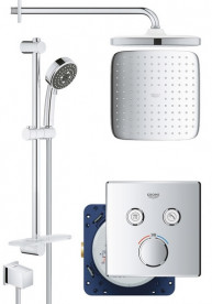 Душевая система скрытого монтажа Grohe QuickFix Grohtherm SmartControl с Vitalio Comfort 250 Cube хром UA202801C2
