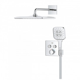 Душова система прихованого монтажу Grohe Grohtherm SmartControl з Rainshower Mono 310 Cube хром 34865000